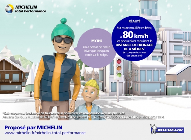 Pneu neige pour route humide