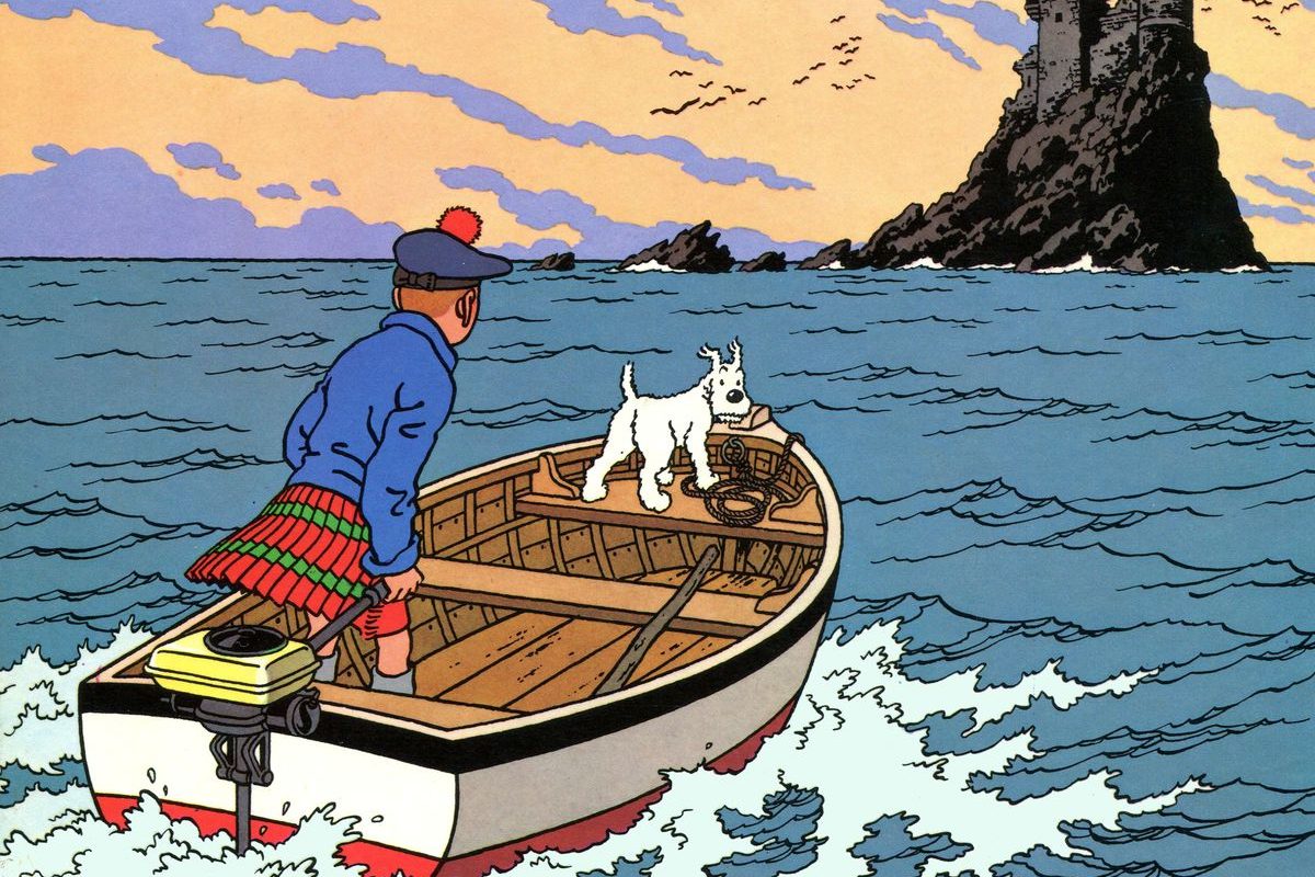 Tintin, Milou, la mer et la Bretagne