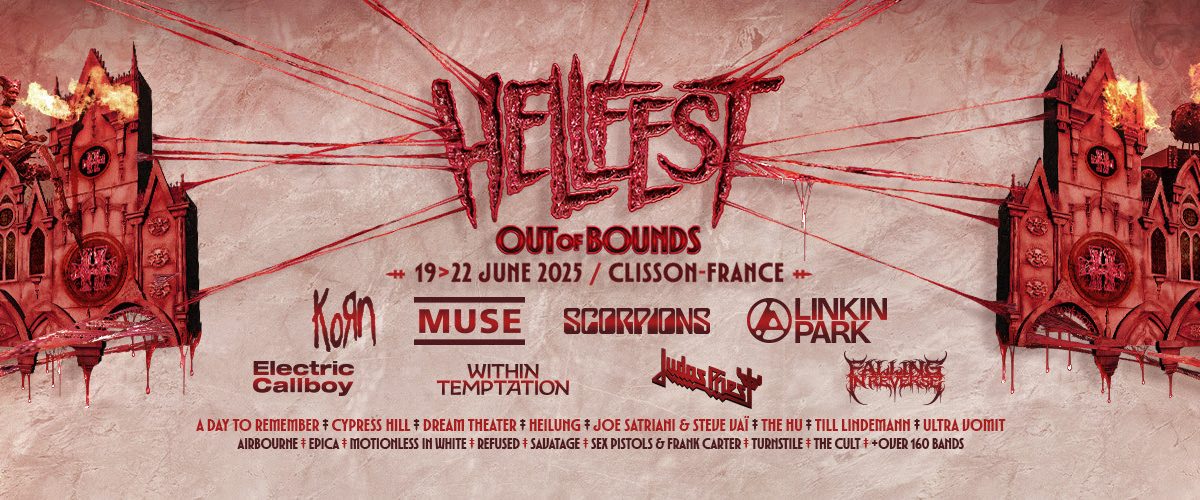 Linkin Park, Judas Priest, Scorpions, Korn, Muse, … l&rsquo;affiche (presque) complète du Hellfest 2025 dévoilée !