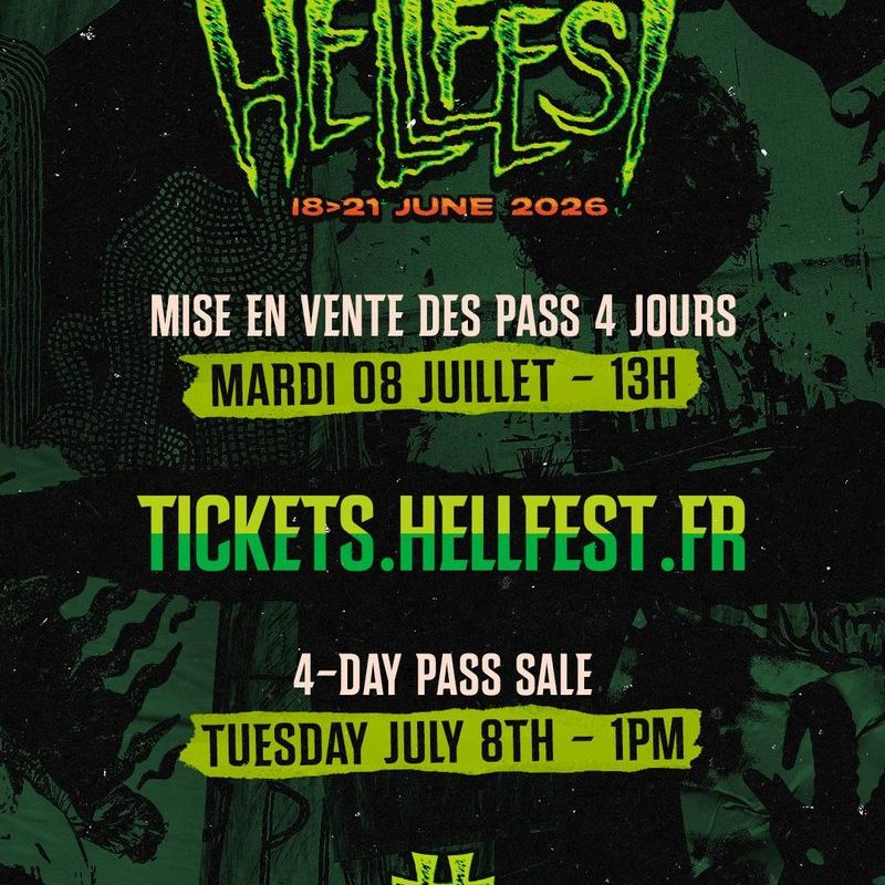 Hellfest 2026 : mise en vente des Pass mardi 8 juillet à 13h
