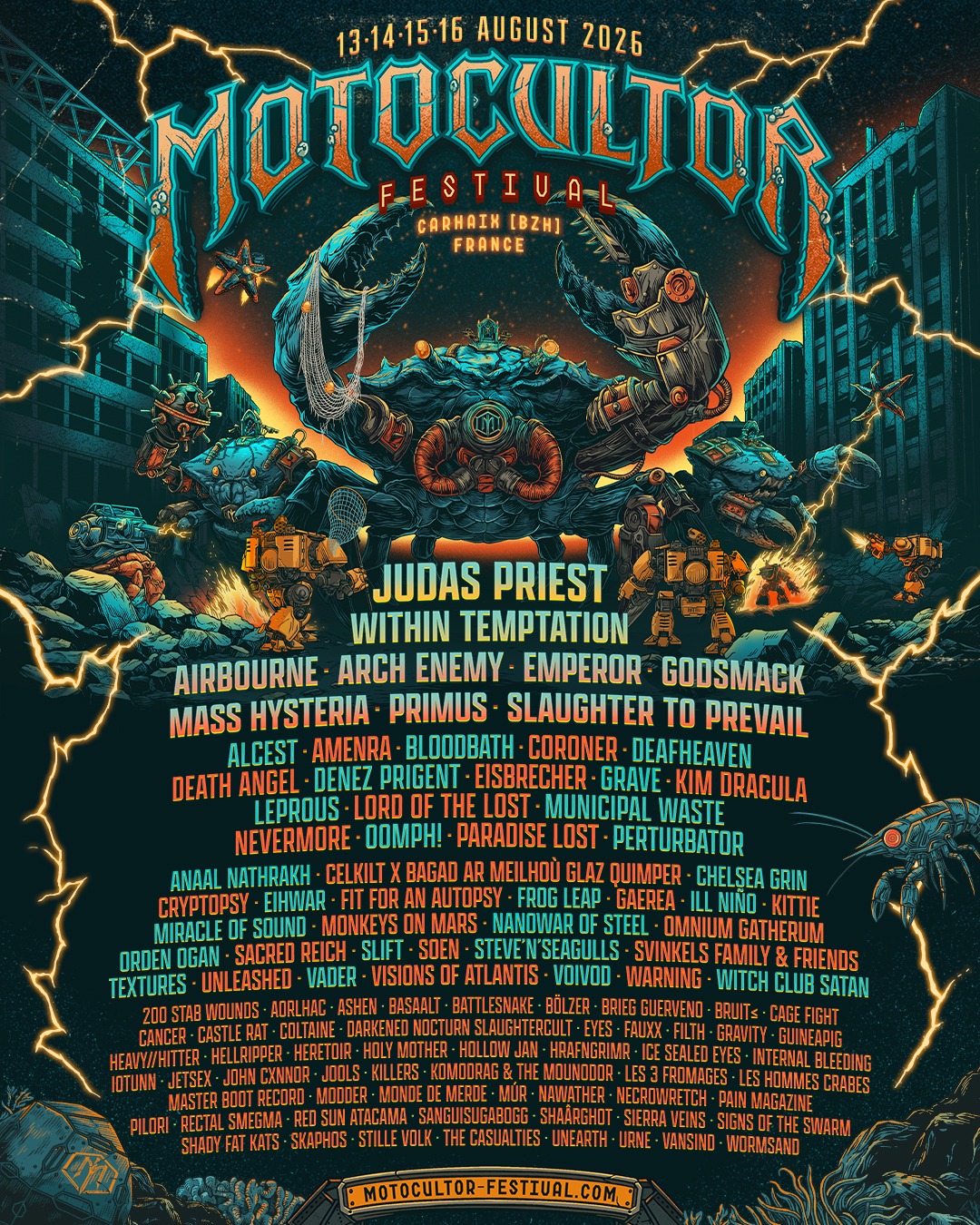 Le Running Order du Motocultor 2026 connu !